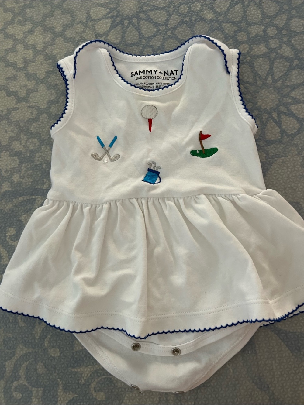 Sammy + Nat golf embroidery dress